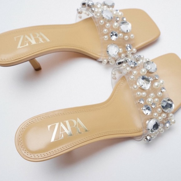Zara Shoes - NWOT Zara embellished heeled sandal
